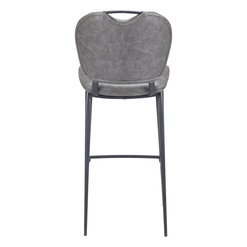 Zuo Modern Terrence Barstool, Vintage Gray