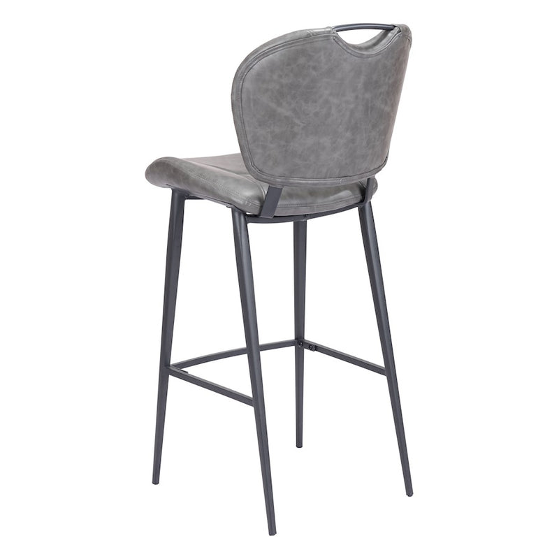 Zuo Modern Terrence Barstool, Vintage Gray