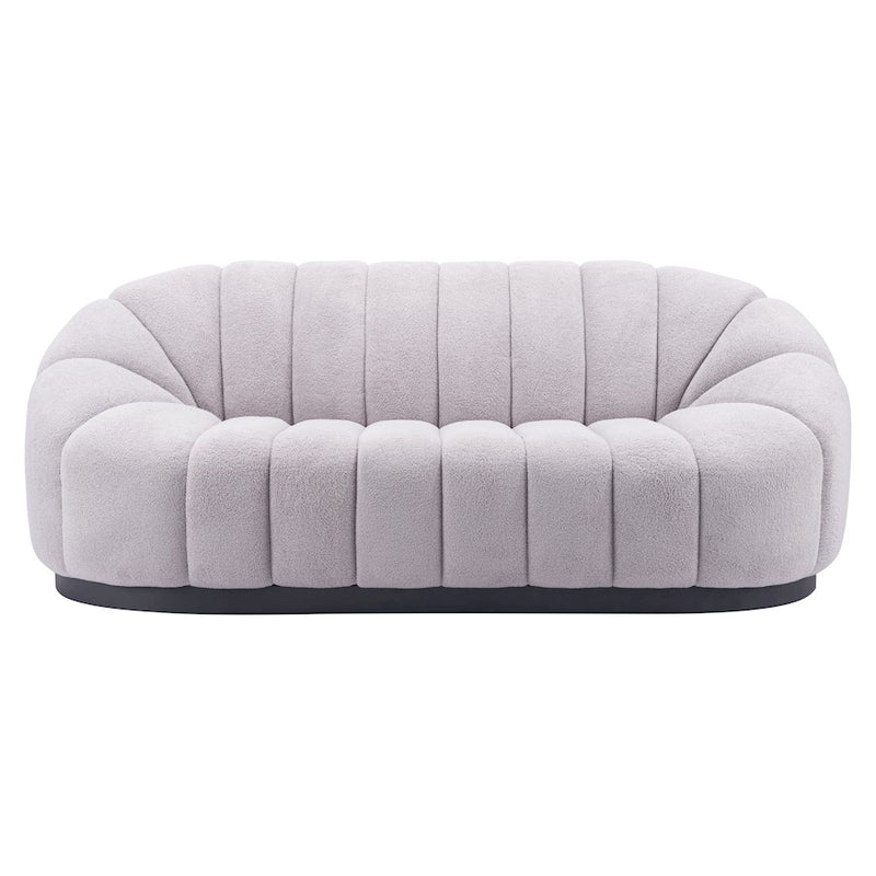 Zuo Modern Bhutan Sofa, Light Gray