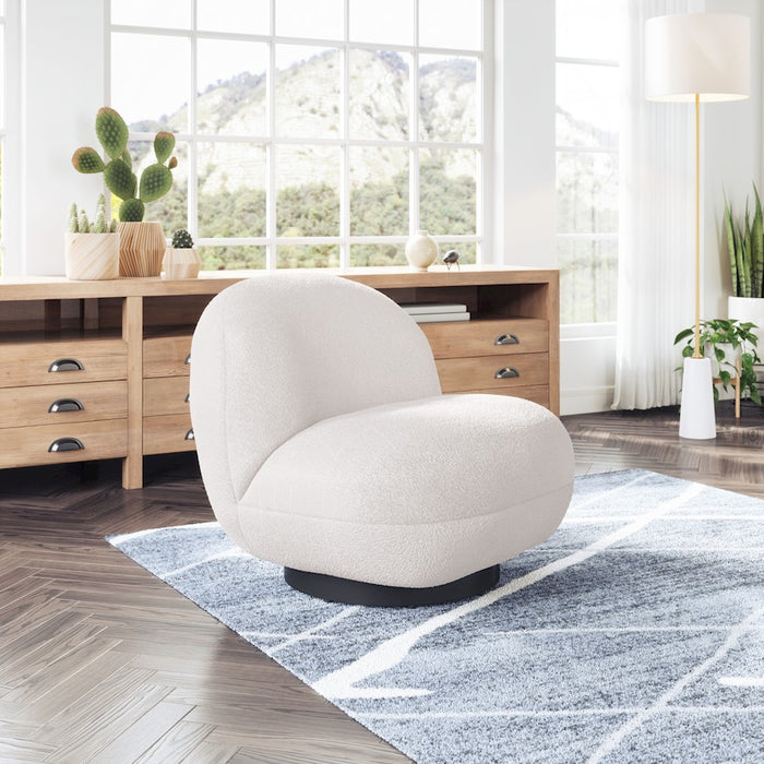 Zuo Modern Myanmar Accent Chair, Cream