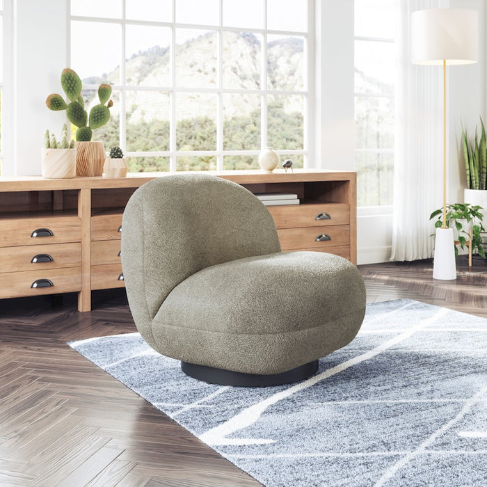 Zuo Modern Myanmar Accent Chair, Olive Green
