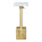 Zuo Modern Josef Side Table, White/Gold