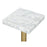 Zuo Modern Josef Side Table, White/Gold