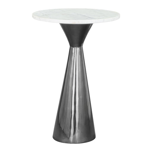 Zuo Modern Tim Side Table, White/Black