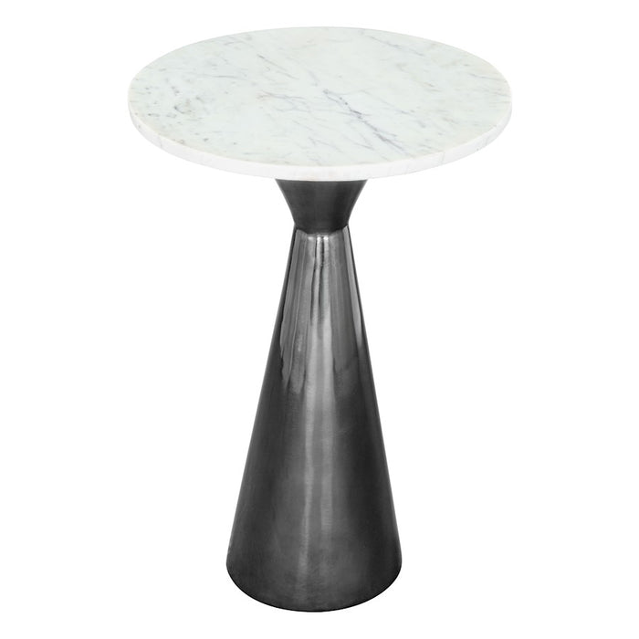 Zuo Modern Tim Side Table, White/Black