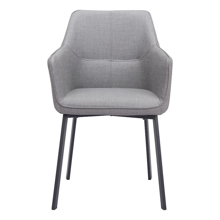 Zuo Modern Adage Dining Chair Set of 2, Gray