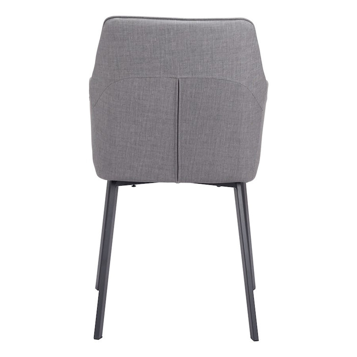 Zuo Modern Adage Dining Chair Set of 2, Gray
