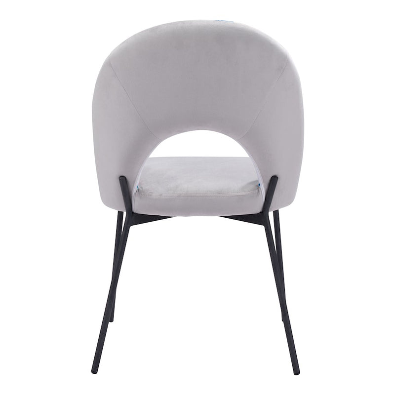 Zuo Modern Torrey Dining Chair Set of 2, Multicolor Print/Gray