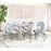 Zuo Modern Torrey Dining Chair Set of 2, Multicolor Print/Gray