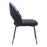 Zuo Modern Merion Dining Chair Set of 2, Multicolor Print/Black