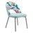 Zuo Modern Bethpage Dining Chair Set of 2, Multicolor Print/Green