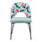 Zuo Modern Bethpage Dining Chair Set of 2, Multicolor Print/Green