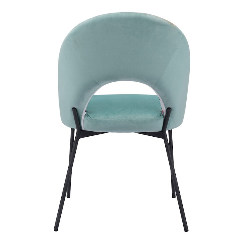 Zuo Modern Bethpage Dining Chair Set of 2, Multicolor Print/Green