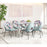 Zuo Modern Bethpage Dining Chair Set of 2, Multicolor Print/Green