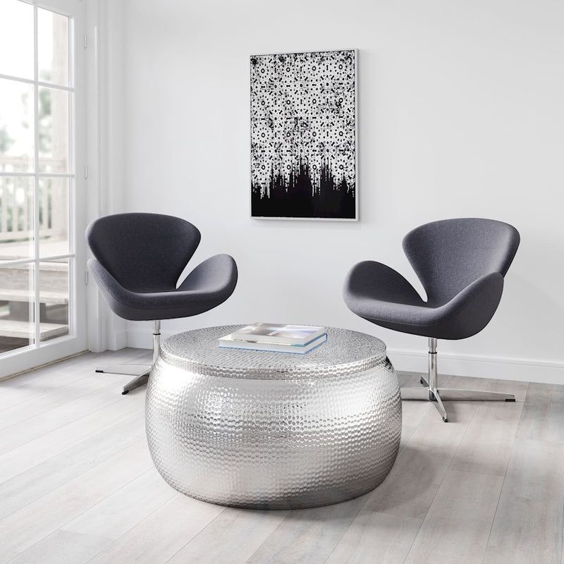 Zuo Modern Solo Coffee Table, Silver