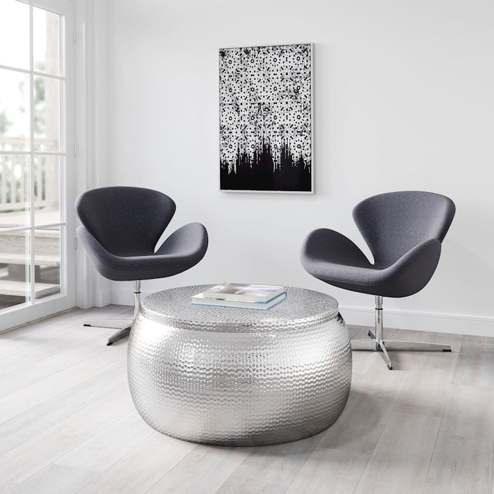 Zuo Modern Solo Coffee Table, Silver