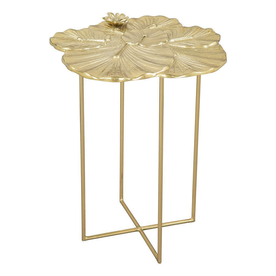 Zuo Modern Lotus Side Table, Gold - 109382