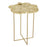 Zuo Modern Lotus Side Table, Gold