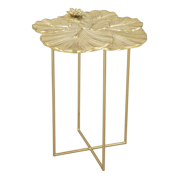 Zuo Modern Lotus Side Table, Gold