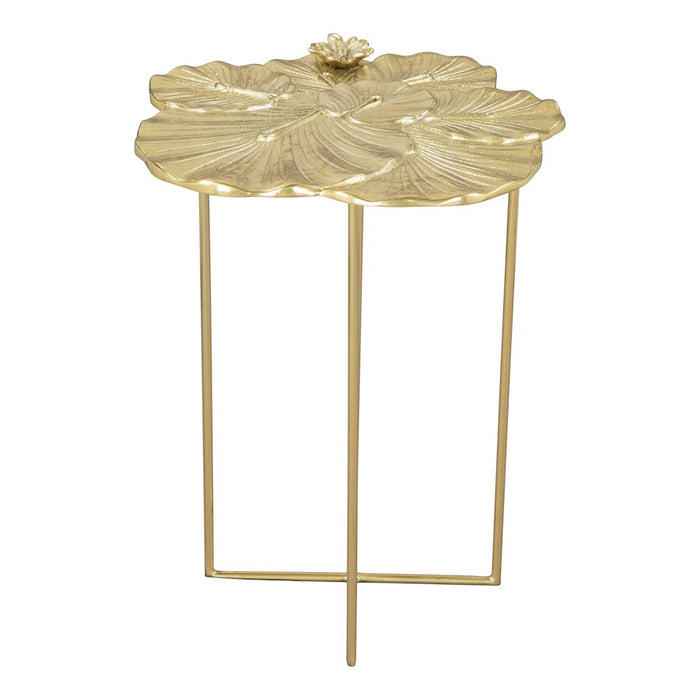 Zuo Modern Lotus Side Table, Gold