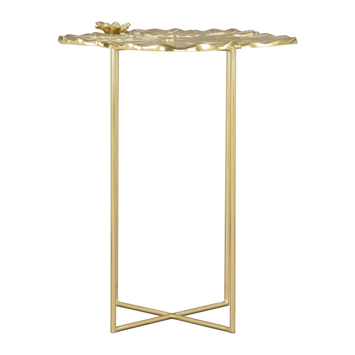 Zuo Modern Lotus Side Table, Gold