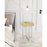 Zuo Modern Lotus Side Table, Gold