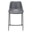 Zuo Modern Magnus Counter Stool Set of 2, Dark Gray/Black