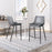 Zuo Modern Magnus Counter Stool Set of 2, Dark Gray/Black