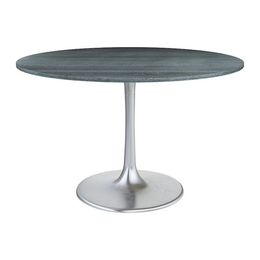 Zuo Modern Metropolis Dining Table, Gray/Silver