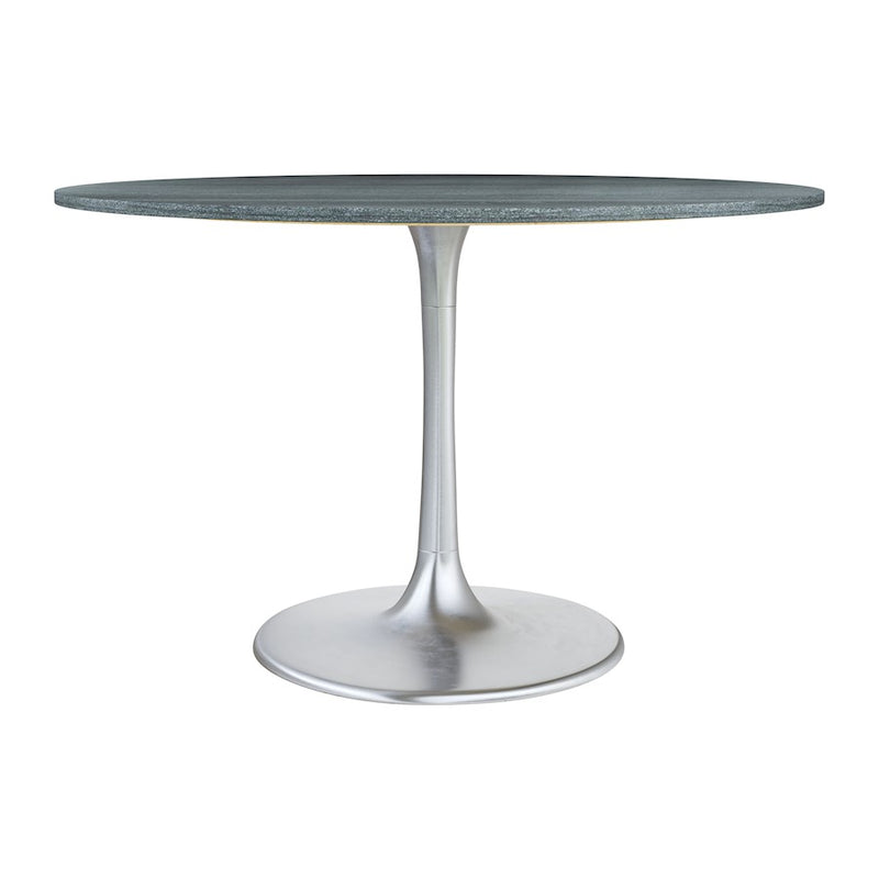 Zuo Modern Metropolis Dining Table, Gray/Silver