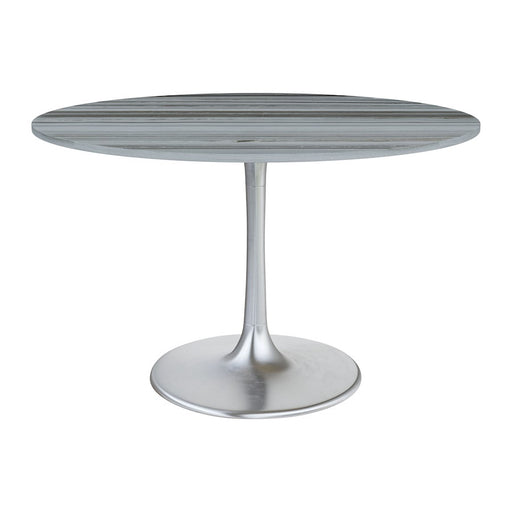 Zuo Modern Star City Dining Table, Gray/Silver
