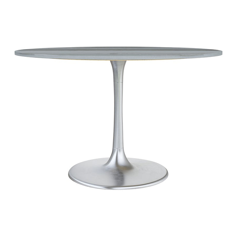 Zuo Modern Star City Dining Table, Gray/Silver