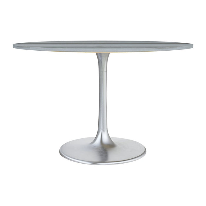 Zuo Modern Star City Dining Table, Gray/Silver