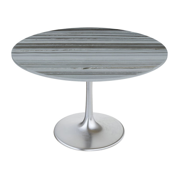 Zuo Modern Star City Dining Table, Gray/Silver