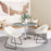 Zuo Modern Star City Dining Table, Gray/Silver