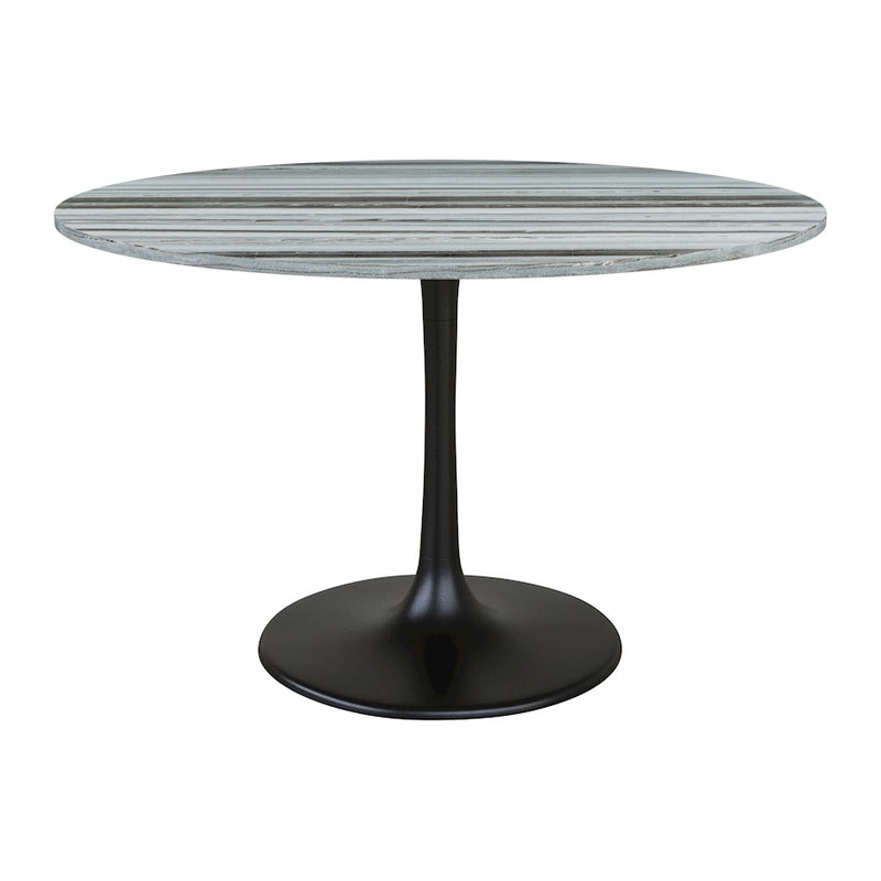 Zuo Modern Central City Dining Table, Gray/Black