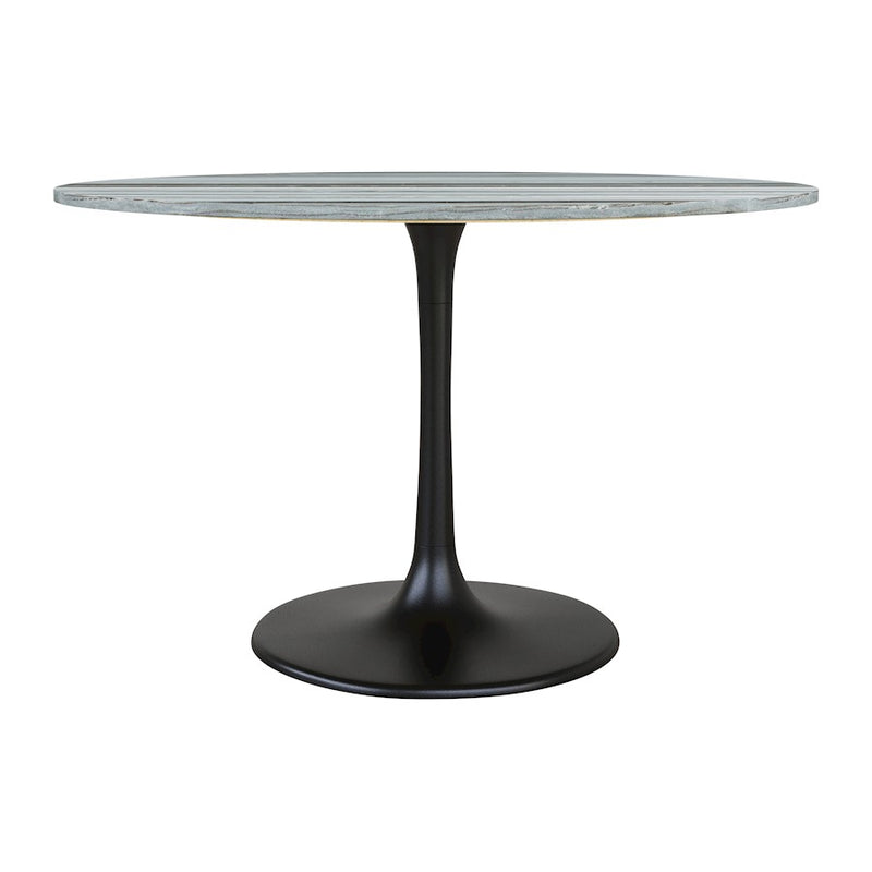 Zuo Modern Central City Dining Table, Gray/Black