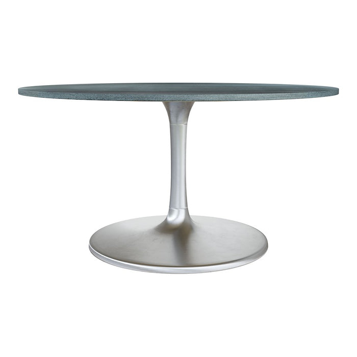 Zuo Modern Metropolis Dining Table/60", Gray/Silver