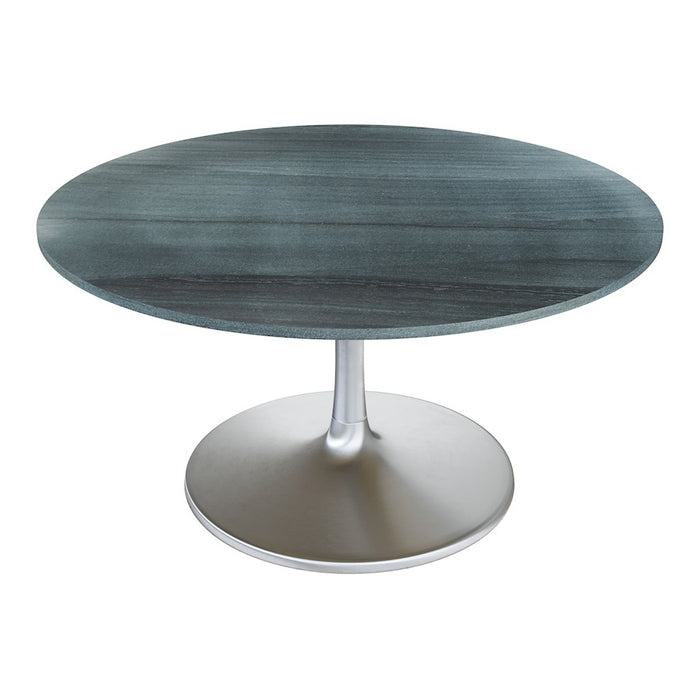 Zuo Modern Metropolis Dining Table/60", Gray/Silver