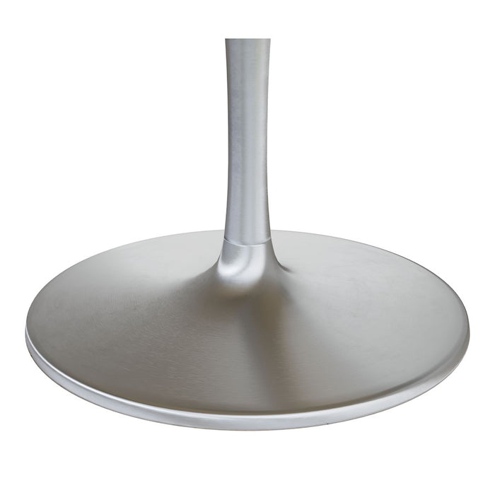 Zuo Modern Metropolis Dining Table/60", Gray/Silver