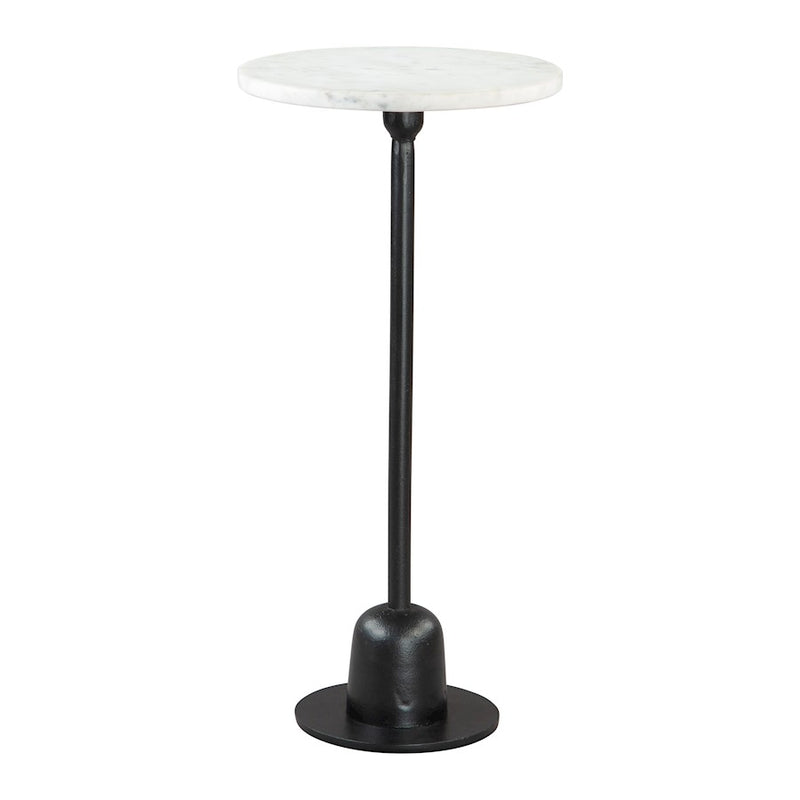 Zuo Modern Woozy Side Table, White/Black - 109458