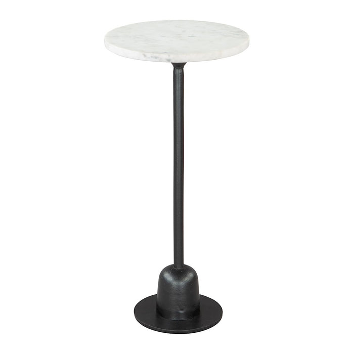 Zuo Modern Woozy Side Table, White/Black