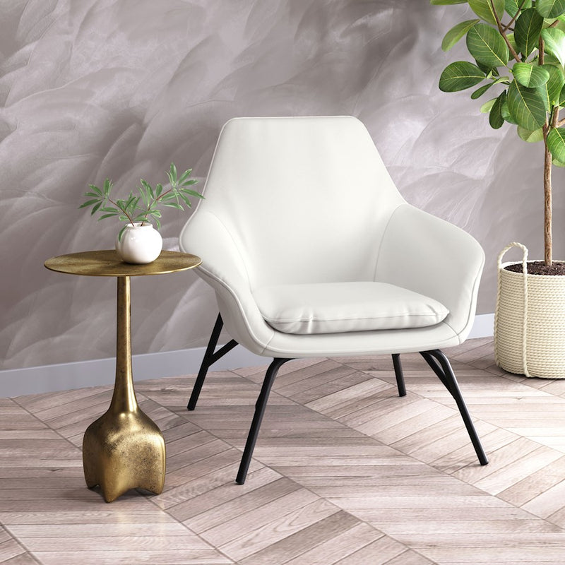 Zuo Modern Lexi Side Table, Antique Brass