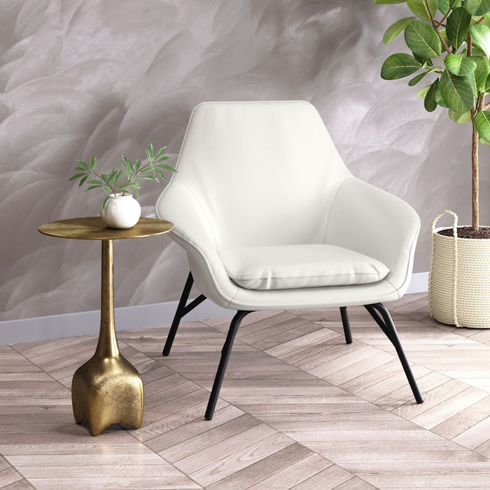Zuo Modern Lexi Side Table, Antique Brass