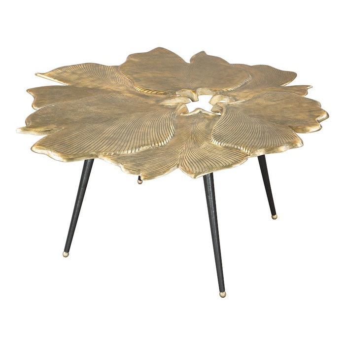Zuo Modern Gingko Coffee Table, Antique Brass
