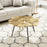Zuo Modern Gingko Coffee Table, Antique Brass