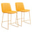 Zuo Modern Mode Counter Stool Set of 2, Yellow - 109480