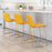 Zuo Modern Mode Counter Stool Set of 2, Yellow
