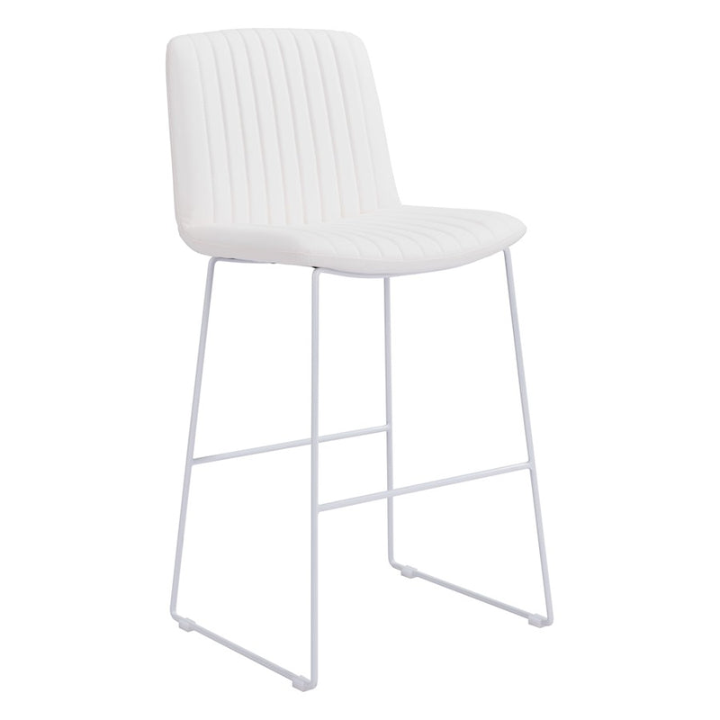 Zuo Modern Mode BarStool Set of 2, White