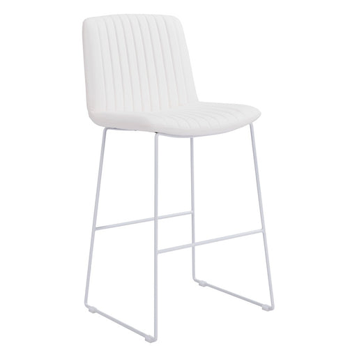 Zuo Modern Mode BarStool Set of 2, White